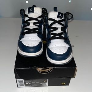 Size 10C Jordan 1 blue/white/black